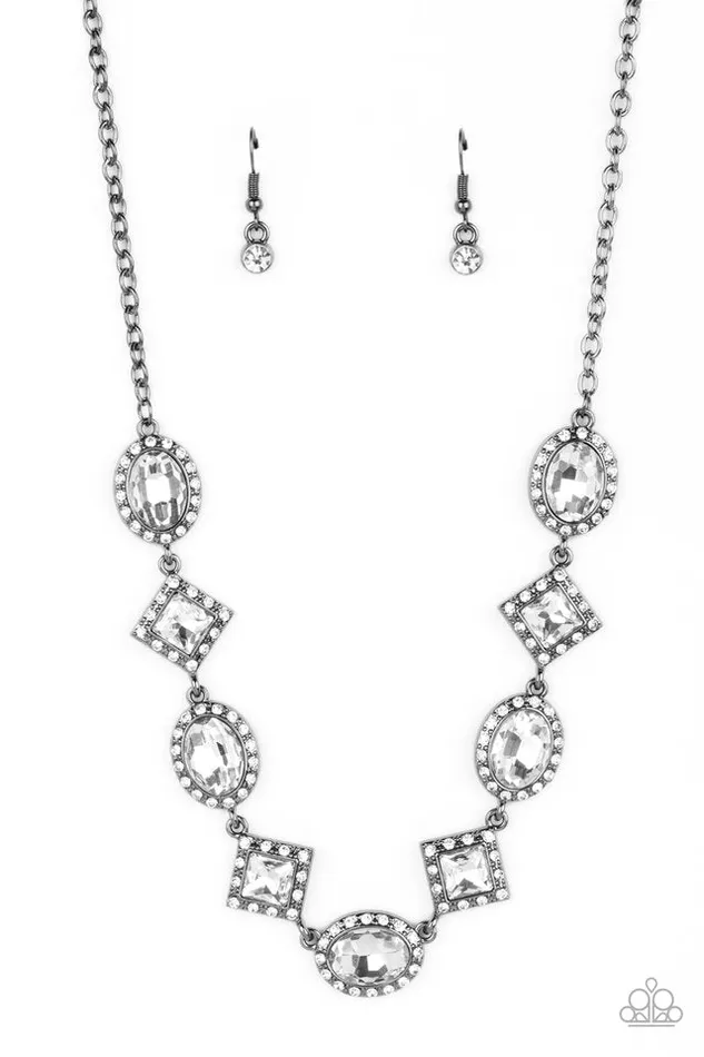 Paparazzi Jewelry Necklaces Paparazzi Necklace Diamond of the Season Black Paparazzi Jewelry Necklaces Paparazzi Necklace Diamond of the Season Black