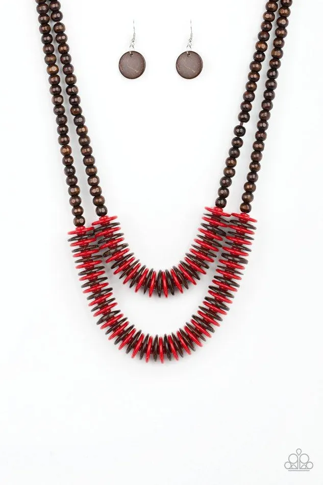 Paparazzi Jewelry Necklaces Paparazzi Necklace Dominican Disco Red