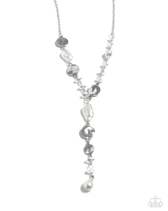 Paparazzi Jewelry Necklaces Paparazzi Necklace Executive Expression White Paparazzi Jewelry Necklaces Paparazzi Necklace Executive Expression White