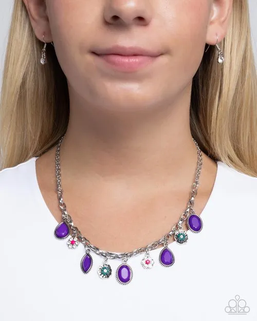 Paparazzi Jewelry Necklaces Paparazzi Necklace Fancy Finish Purple