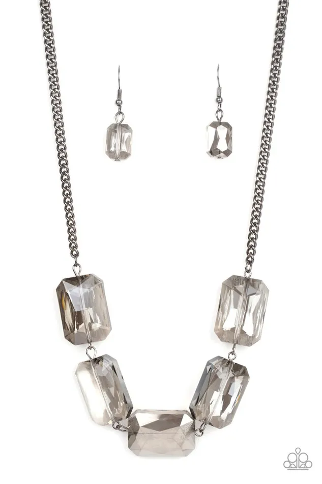 Paparazzi Jewelry Necklaces Paparazzi Necklace Heard It On The HEIRWaves Black Paparazzi Jewelry Necklaces Paparazzi Necklace Heard It On The HEIRWaves Black