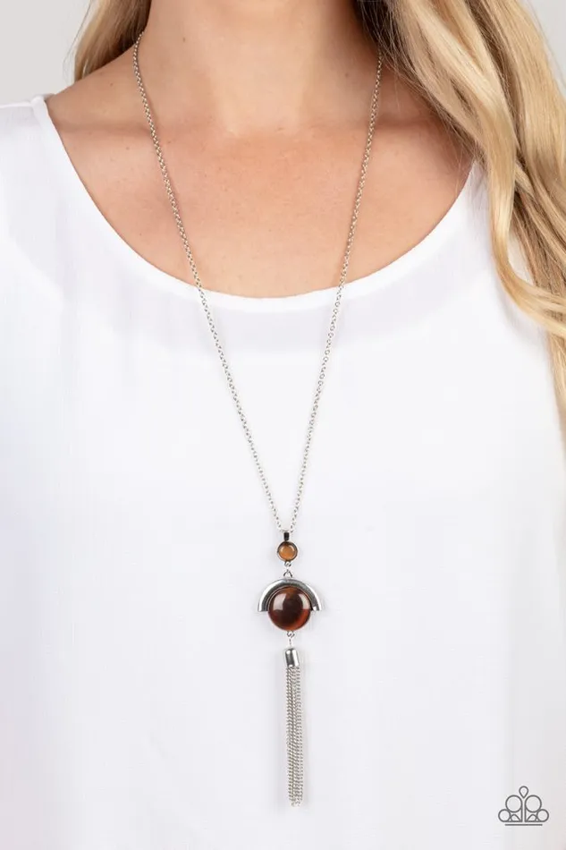 Paparazzi Jewelry Necklaces Paparazzi Necklace Lavishly Lucid Brown