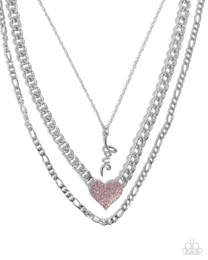 Paparazzi Jewelry Necklaces Paparazzi Necklace Luxurious Love Pink Paparazzi Jewelry Necklaces Paparazzi Necklace Luxurious Love Pink