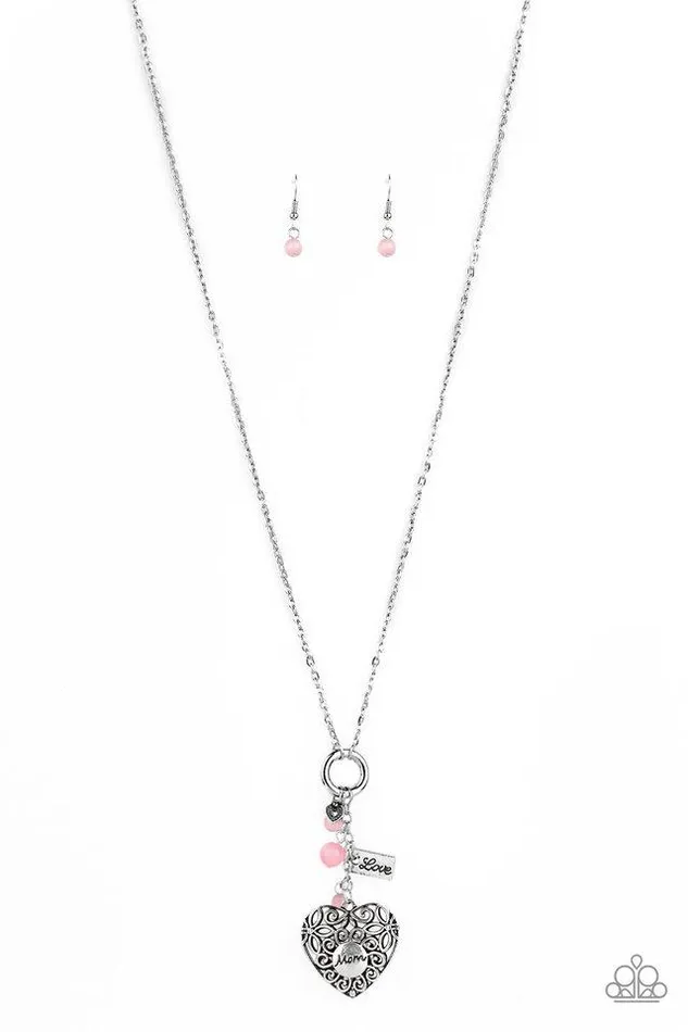 Paparazzi Jewelry Necklaces Paparazzi Necklace Mom Hustle Pink