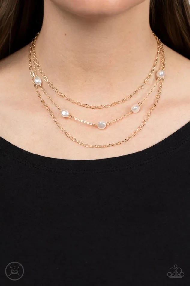 Paparazzi Jewelry Necklaces Paparazzi Necklace Offshore Oasis Gold