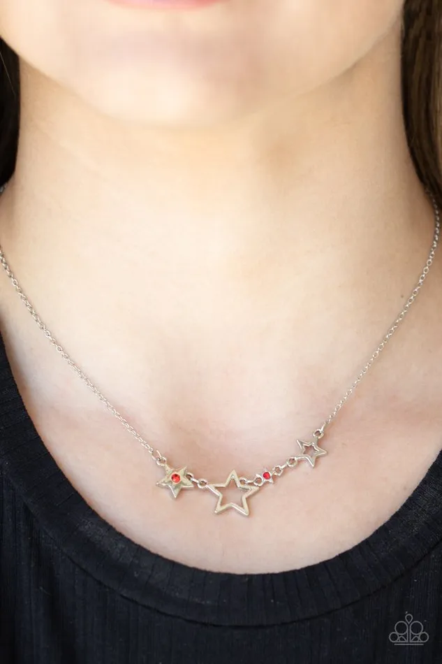 Paparazzi Jewelry Necklaces Paparazzi Necklace Proudly Patriotic Red