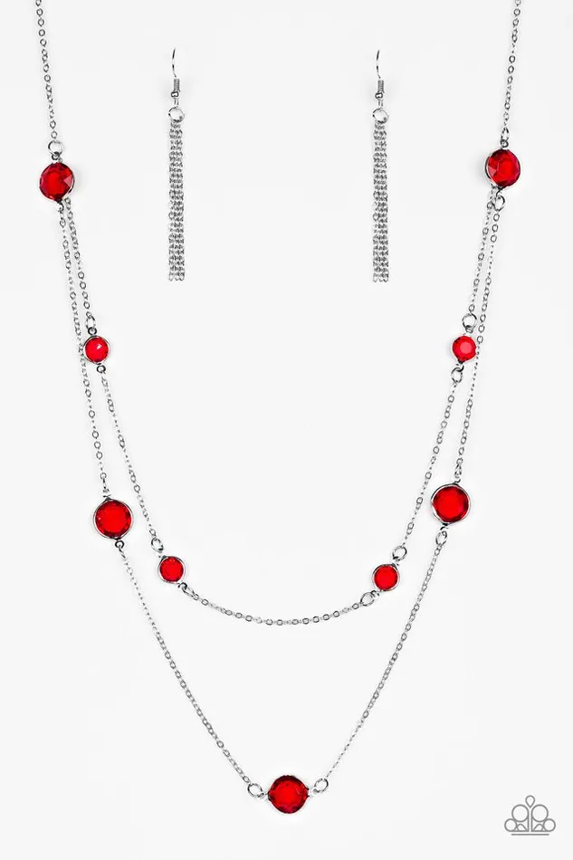 Paparazzi Jewelry Necklaces Paparazzi Necklace Raise Your Glass Red Paparazzi Jewelry Necklaces Paparazzi Necklace Raise Your Glass Red
