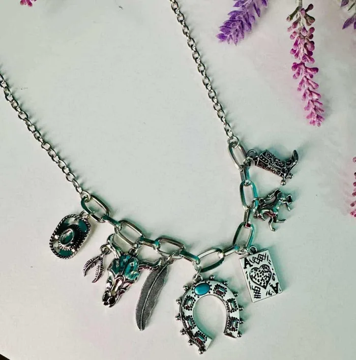Paparazzi Jewelry Necklaces Paparazzi Necklace Saloon Girl Blue