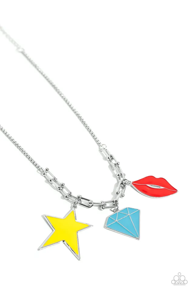 Paparazzi Jewelry Necklaces Paparazzi Necklace Scouting Shapes Multi