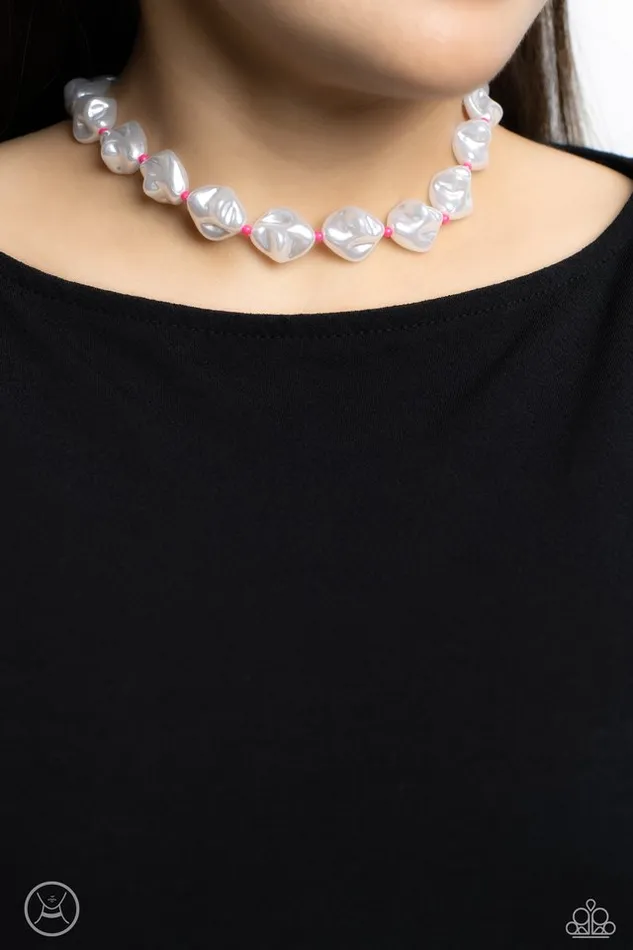 Paparazzi Jewelry Necklaces Paparazzi Necklace SHORE Enough Pink