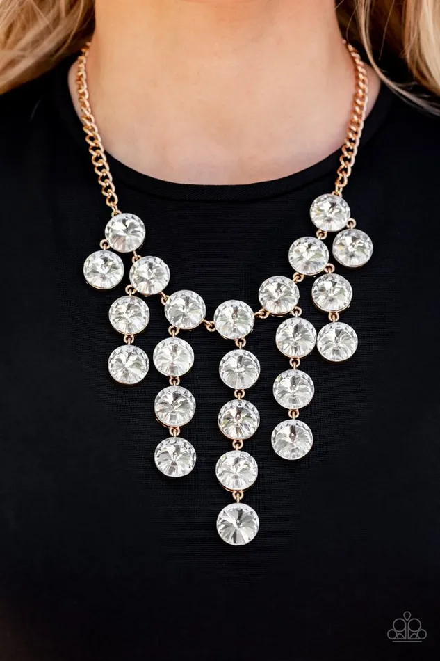 Paparazzi Jewelry Necklaces Paparazzi Necklace Spotlight Stunner Gold