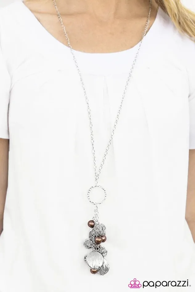Paparazzi Jewelry Necklaces Paparazzi Necklace Sure Thing Brown