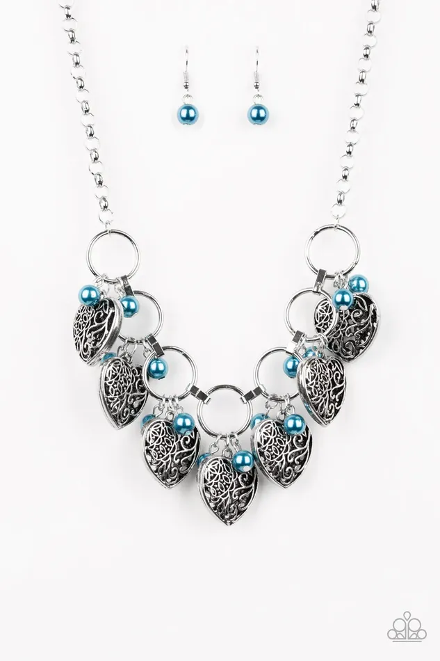 Paparazzi Jewelry Necklaces Paparazzi Necklace Very Valentine Blue