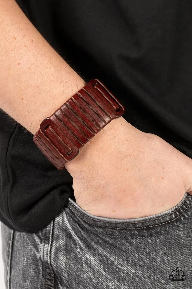 Paparazzi Jewelry Paparazzi Bracelet Leather Lumberyard Brown Bracelets