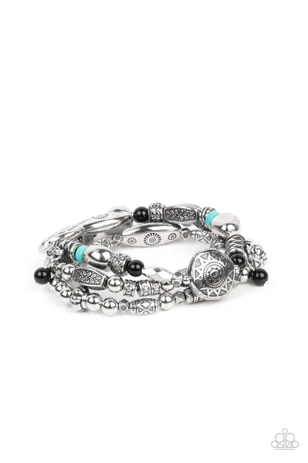 Paparazzi Jewelry Paparazzi Bracelet Western Quest Black Bracelets Paparazzi Jewelry Paparazzi Bracelet Western Quest Black Bracelets