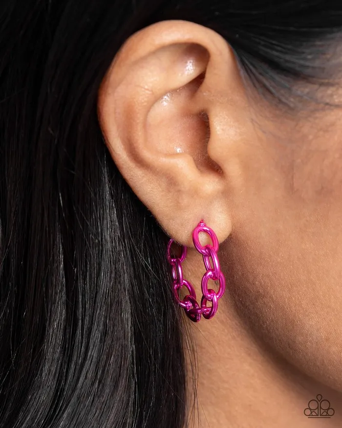 Paparazzi Jewelry Paparazzi Earring Colorful Cameo Pink Earrings