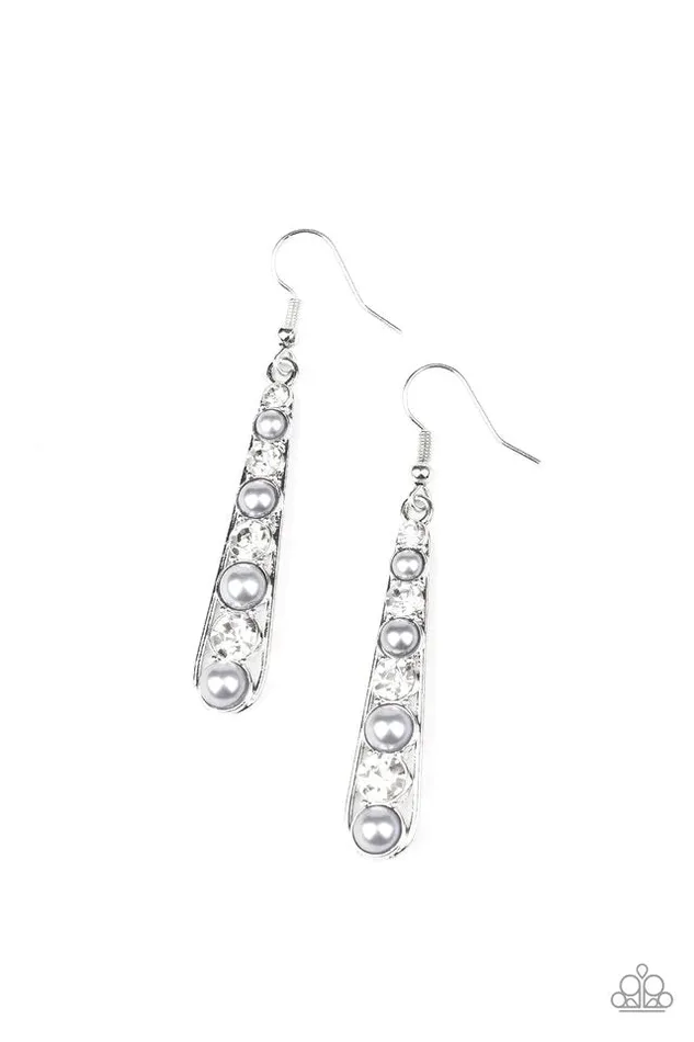Paparazzi Jewelry Paparazzi Earring Drawn Out Drama Silver Earrings
