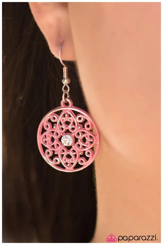 Paparazzi Jewelry Paparazzi Earring Due West Pink Earrings
