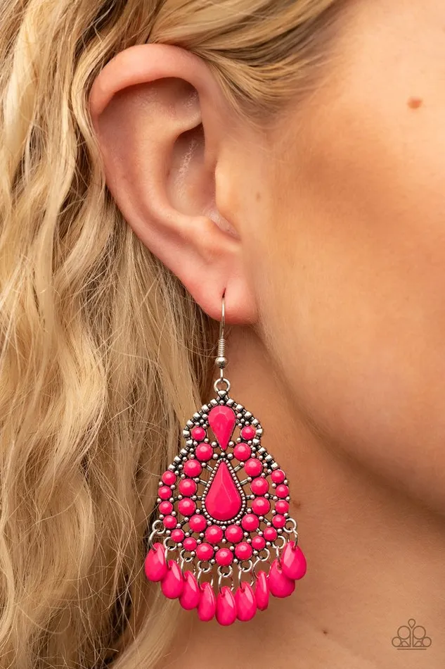 Paparazzi Jewelry Paparazzi Earring Persian Posh Pink Earrings