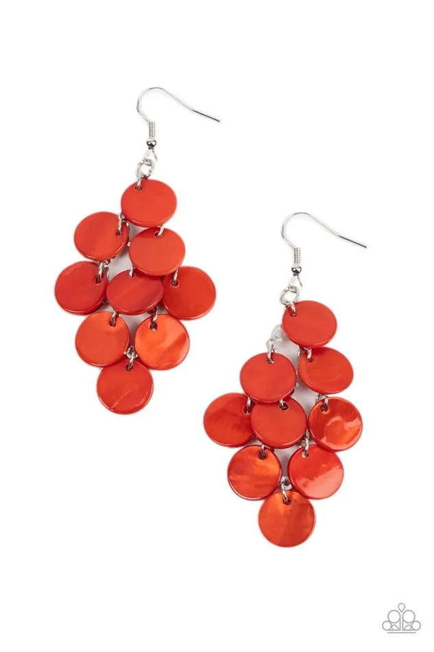 Paparazzi Jewelry Paparazzi Earring Tropical Tryst Orange Earrings Paparazzi Jewelry Paparazzi Earring Tropical Tryst Orange Earrings