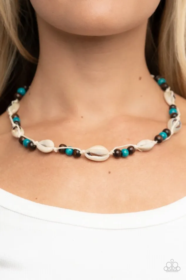 Paparazzi Jewelry Paparazzi Necklace Bermuda Beachcomber Blue Necklaces