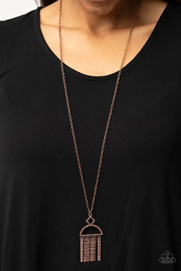 Paparazzi Jewelry Paparazzi Necklace Getting the Hang of Things Copper Necklaces