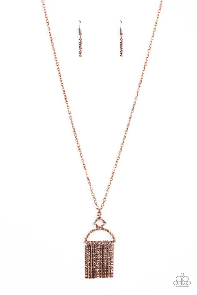 Paparazzi Jewelry Paparazzi Necklace Getting the Hang of Things Copper Necklaces