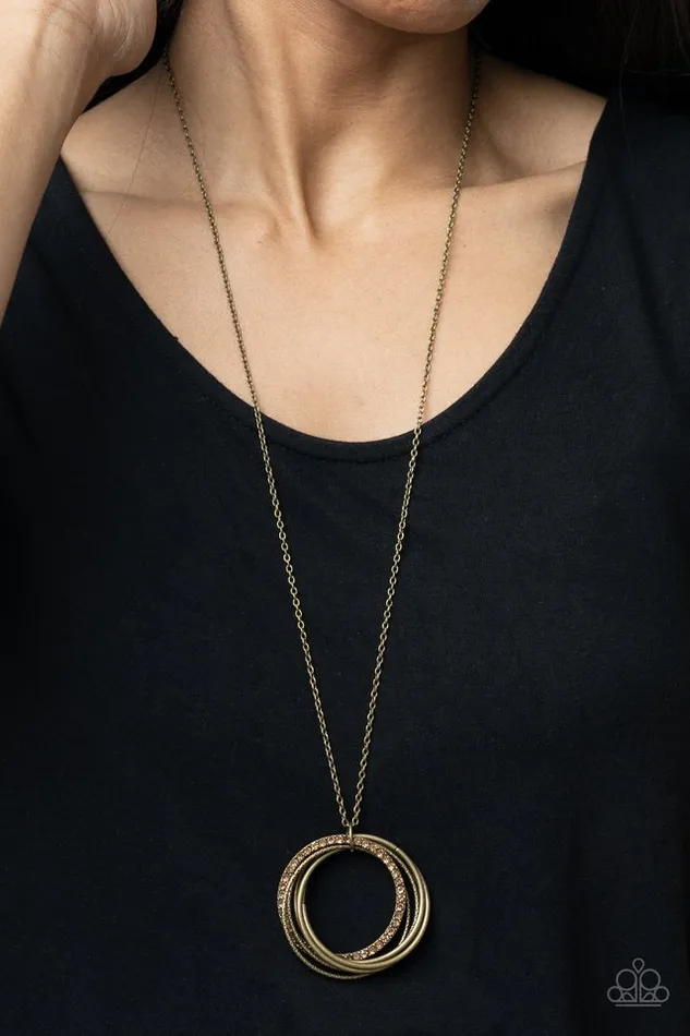 Paparazzi Jewelry Paparazzi Necklace Harmonic Halos Brass Necklaces