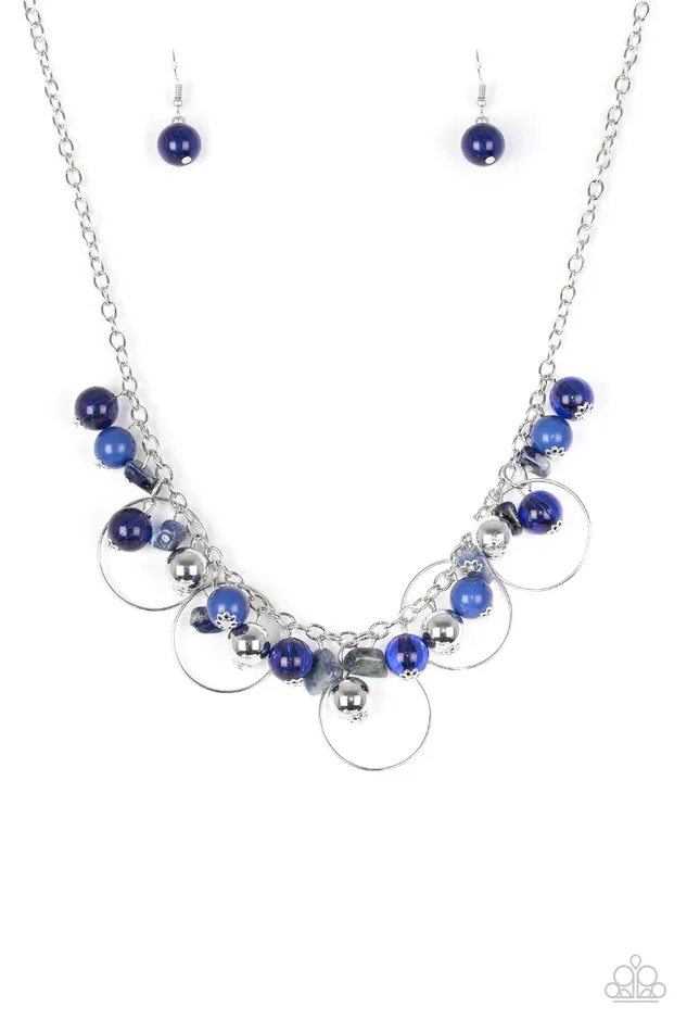 Paparazzi Jewelry Paparazzi Necklace Mountain Mosaic Blue Necklaces