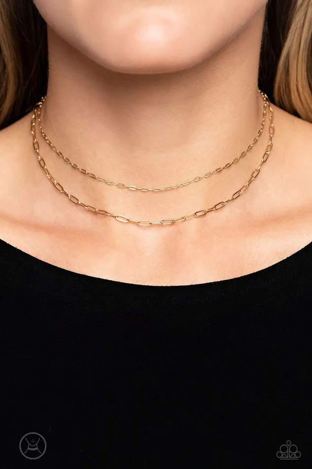 Paparazzi Jewelry Paparazzi Necklace Polished Paperclips Gold Necklaces