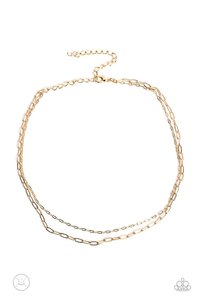 Paparazzi Jewelry Paparazzi Necklace Polished Paperclips Gold Necklaces Paparazzi Jewelry Paparazzi Necklace Polished Paperclips Gold Necklaces