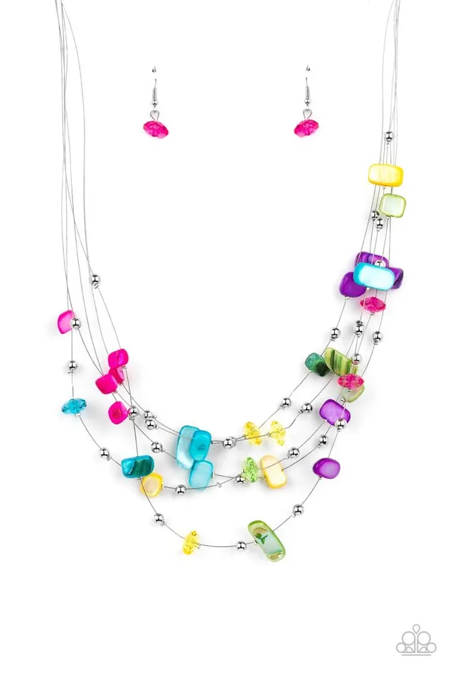 Paparazzi Jewelry Paparazzi Necklace Prismatic Pebbles Multi Necklaces Paparazzi Jewelry Paparazzi Necklace Prismatic Pebbles Multi Necklaces