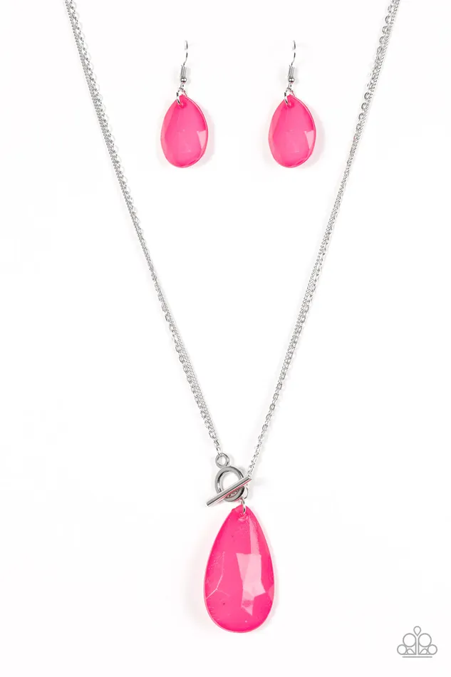 Paparazzi Jewelry Paparazzi Necklace Spring Storm Pink Necklaces