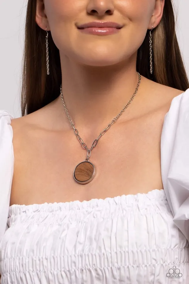 Paparazzi Jewelry Paparazzi Necklace WOODnt Dream of It Brown Necklaces