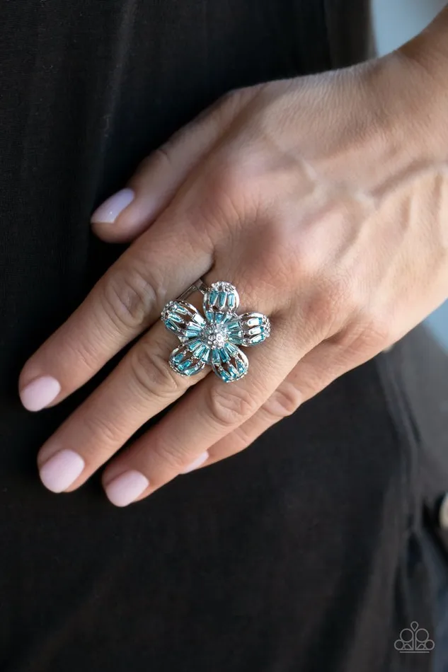 Paparazzi Jewelry Rings Paparazzi Ring Botanical Ballroom Blue