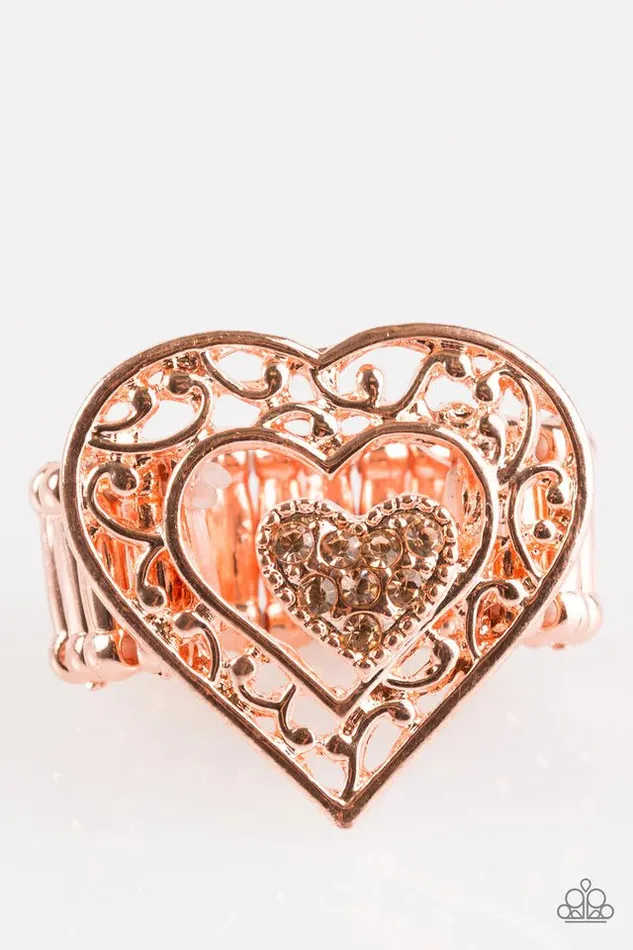 Paparazzi Jewelry Rings Paparazzi Ring Find It In Your Heart Copper