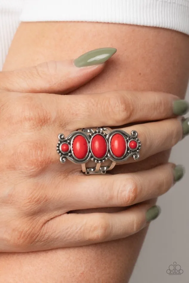Paparazzi Jewelry Rings Paparazzi Ring Roswell Relic Red