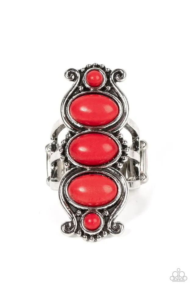 Paparazzi Jewelry Rings Paparazzi Ring Roswell Relic Red