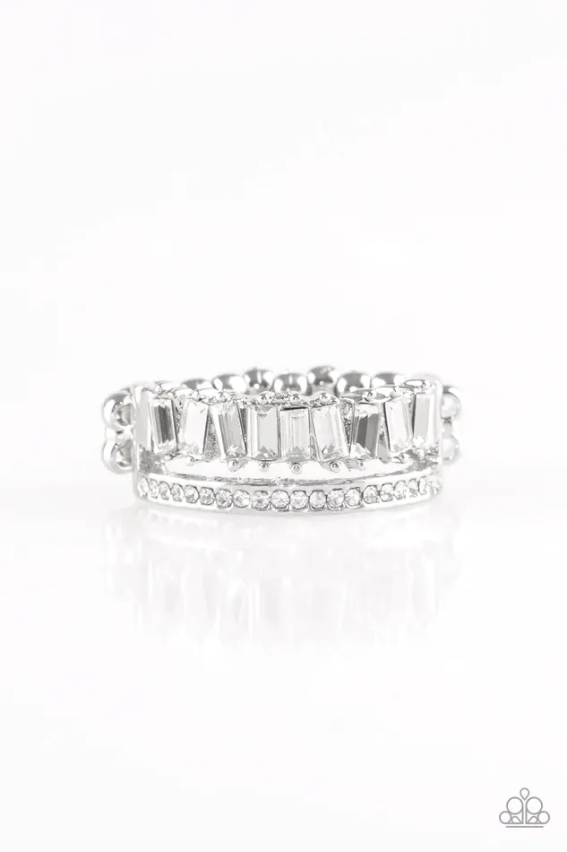 Paparazzi Jewelry Rings Paparazzi Ring Royal Treasure Chest White