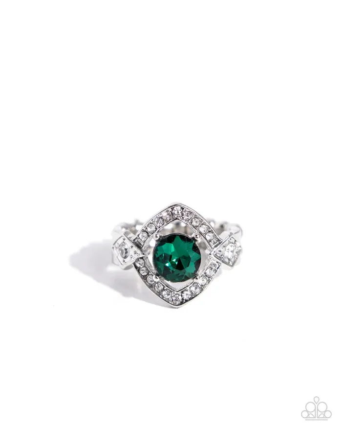Paparazzi Jewelry Rings Paparazzi Ring Undefeated Dazzle Green Paparazzi Jewelry Rings Paparazzi Ring Undefeated Dazzle Green