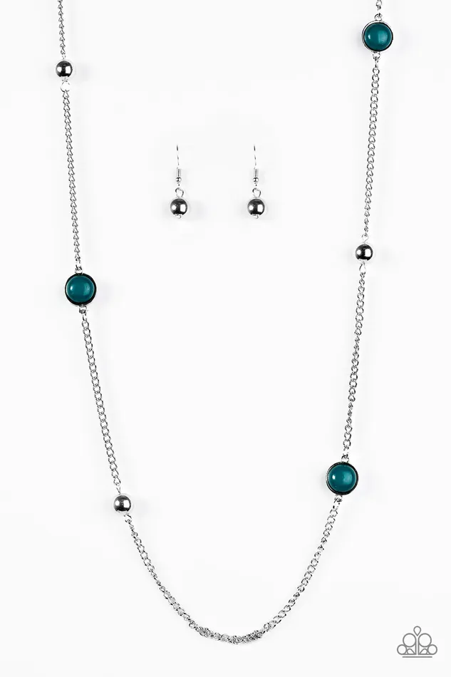 Paparazzi Necklace Accentuate The Positives Blue Paparazzi Jewelry Necklaces