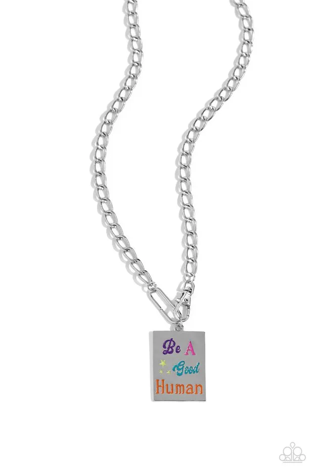 Paparazzi Necklace Be A Good Human Multi Paparazzi Jewelry Necklaces Paparazzi Necklace Be A Good Human Multi Paparazzi Jewelry Necklaces