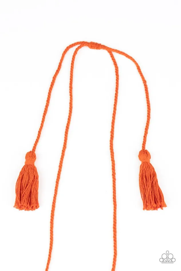 Paparazzi Necklace Between You and MACRAME Orange Paparazzi Jewelry Necklaces Paparazzi Necklace Between You and MACRAME Orange Paparazzi Jewelry Necklaces