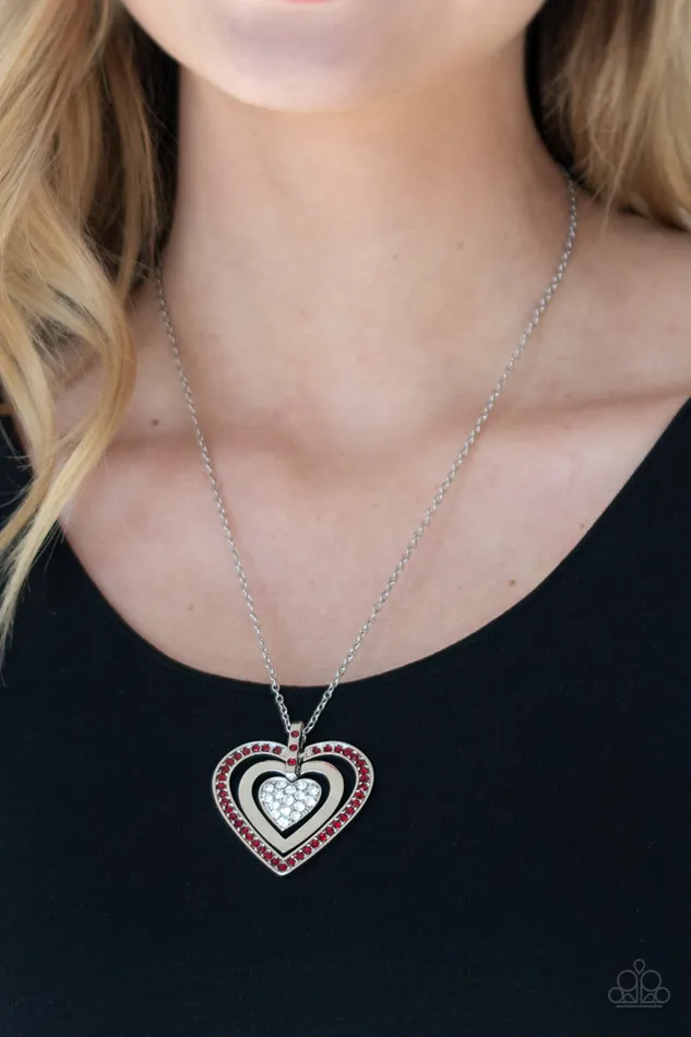 Paparazzi Necklace Bless Your Heart Red Paparazzi Jewelry Necklaces