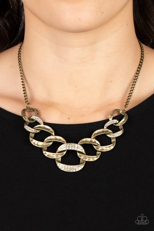 Paparazzi Necklace Bombshell Bling Brass Paparazzi Jewelry Necklaces