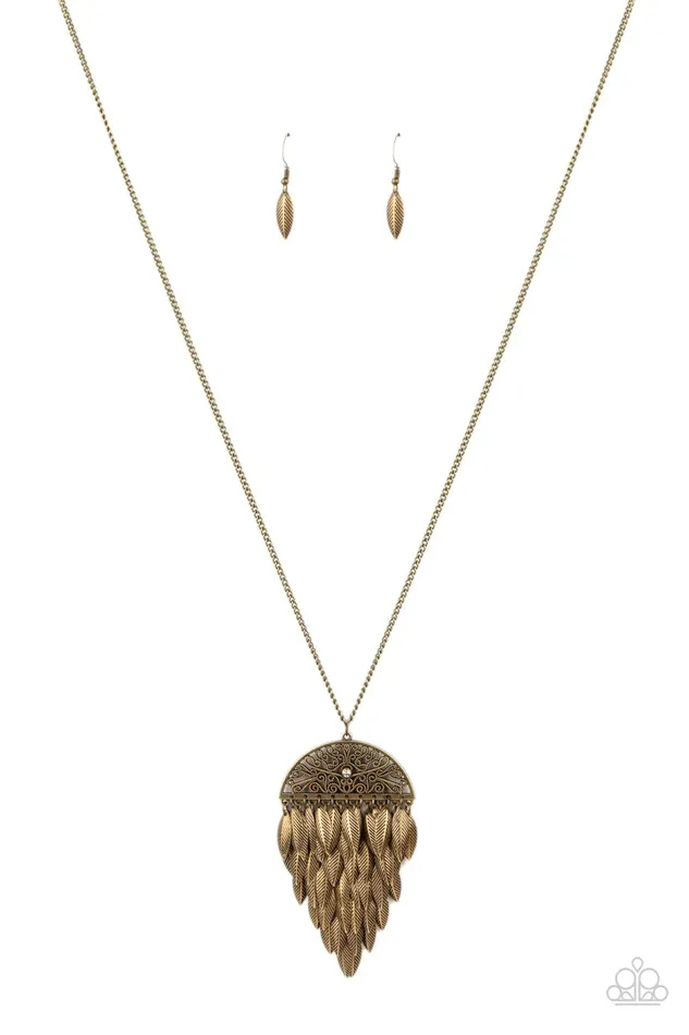 Paparazzi Necklace Canopy Cruise Brass Paparazzi Jewelry Necklaces