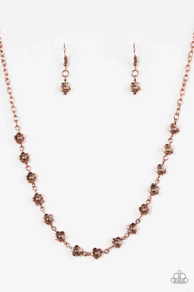 Paparazzi Necklace Daisy DoSiDo Copper Paparazzi Jewelry Necklaces