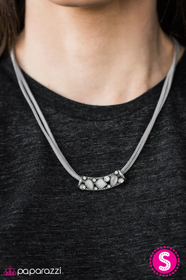 Paparazzi Necklace Galaxy Glam Silver Paparazzi Jewelry Necklaces