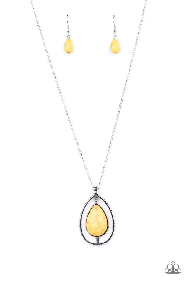 Paparazzi Necklace Here Today PATAGONIA Tomorrow Yellow Paparazzi Jewelry Necklaces Paparazzi Necklace Here Today PATAGONIA Tomorrow Yellow Paparazzi Jewelry Necklaces