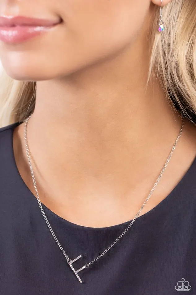 Paparazzi Necklace INITIALLY Yours F Multi Paparazzi Jewelry Necklaces
